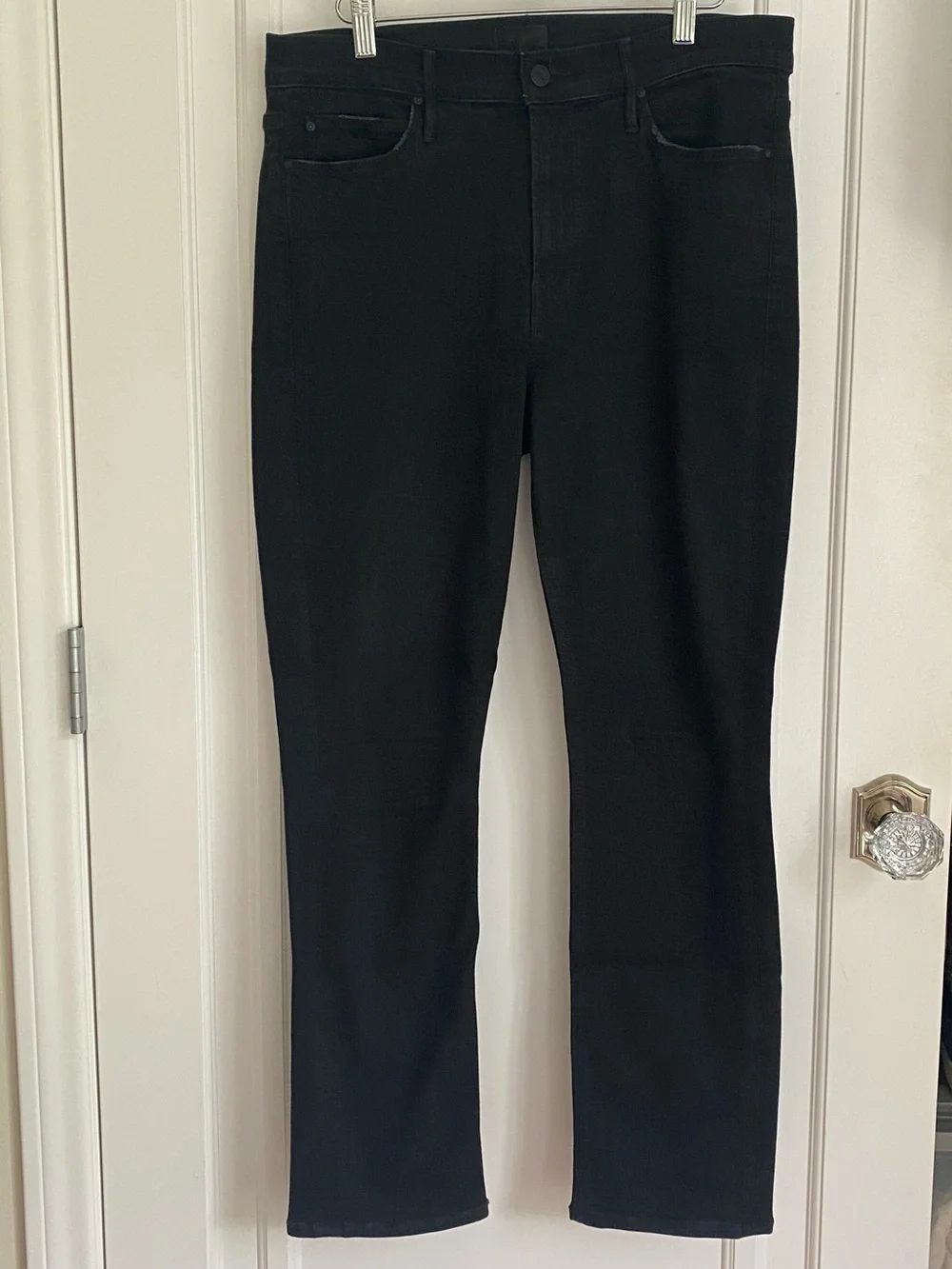 Mother: Denim- Black Mid-Rise Dazzler - Picture 3 of 9